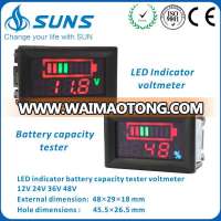 Intelligent advanced SDD48 battery capacity 12V 24V 36V 48V digital dc amp volt watt meter